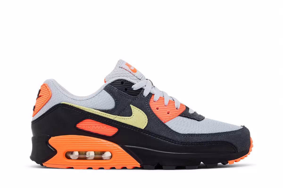 Nike Air Max 90 Smoke Grey Hyper Crimson, view 2