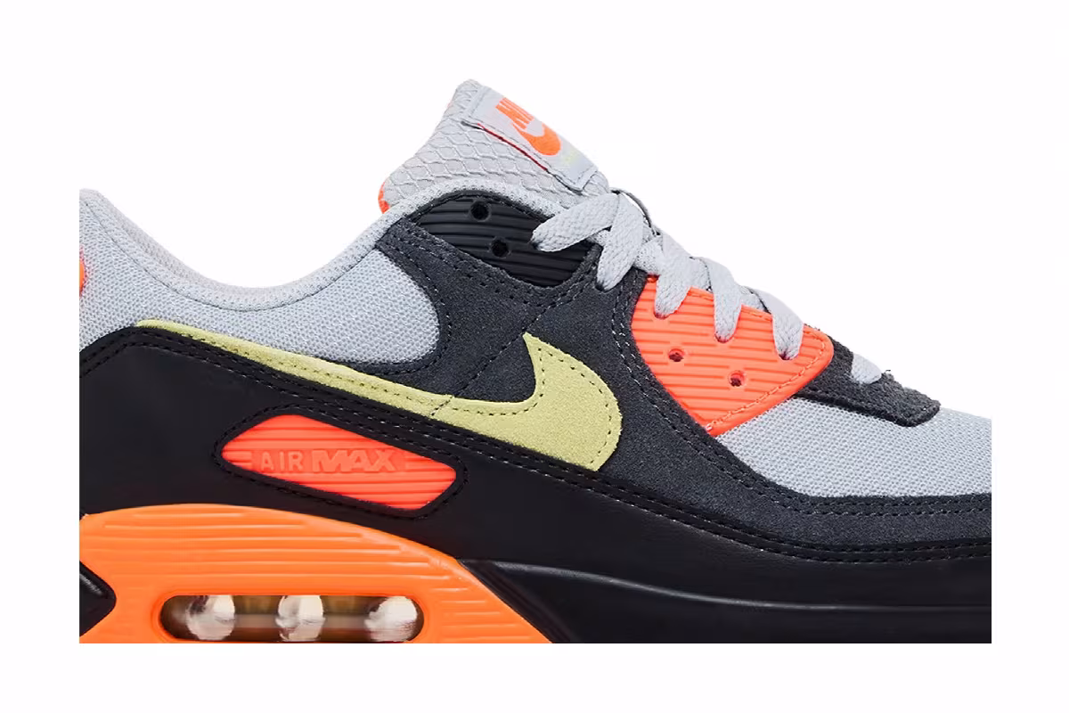 Nike Air Max 90 Smoke Grey Hyper Crimson, view 3