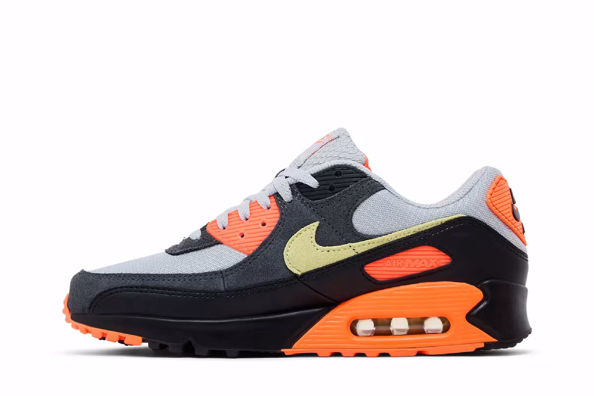 Nike Air Max 90 Smoke Grey Hyper Crimson, view 4