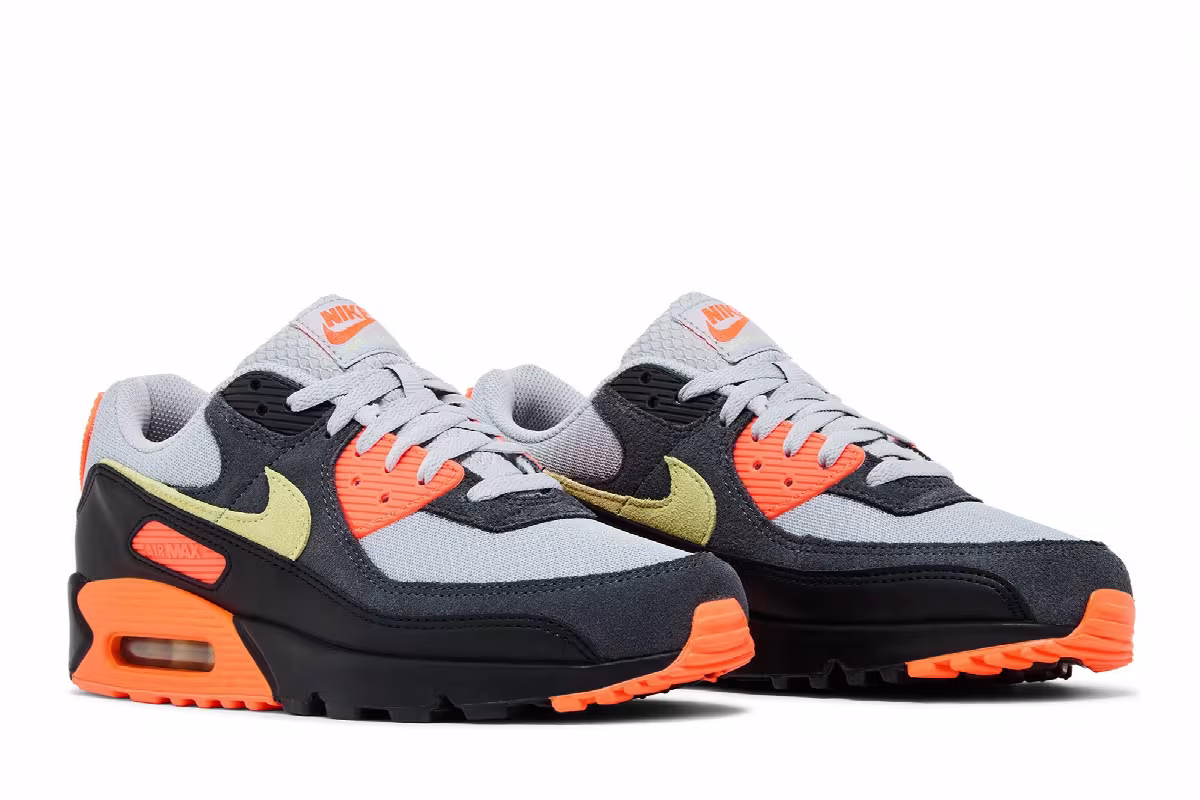 Nike Air Max 90 Smoke Grey Hyper Crimson, view 9
