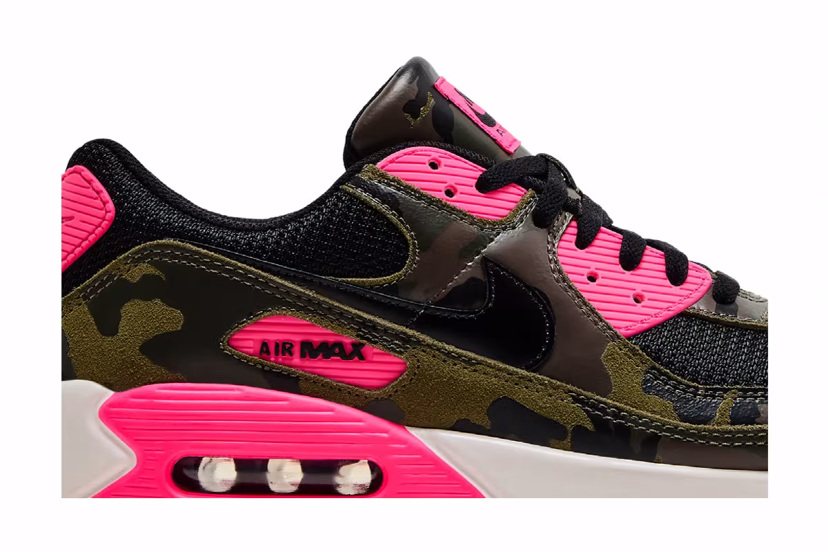 Nike Air Max 90 Premium Camo Pack - Sequoia Hyper Pink, view 3