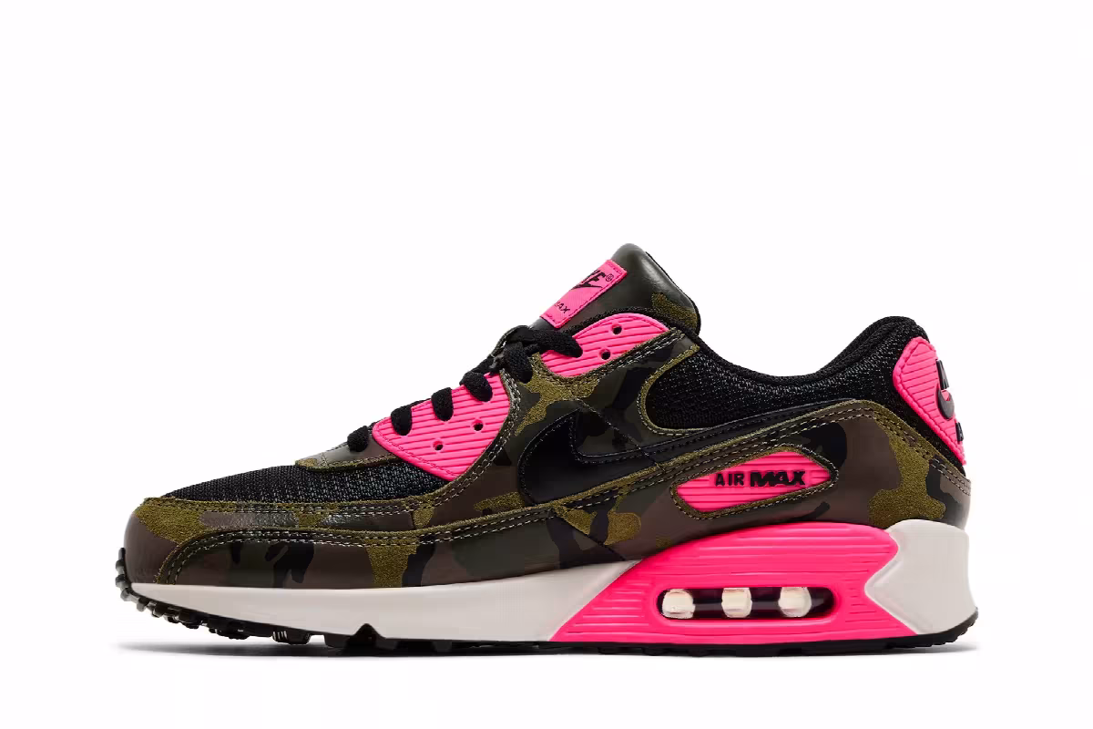 Nike Air Max 90 Premium Camo Pack - Sequoia Hyper Pink, view 4