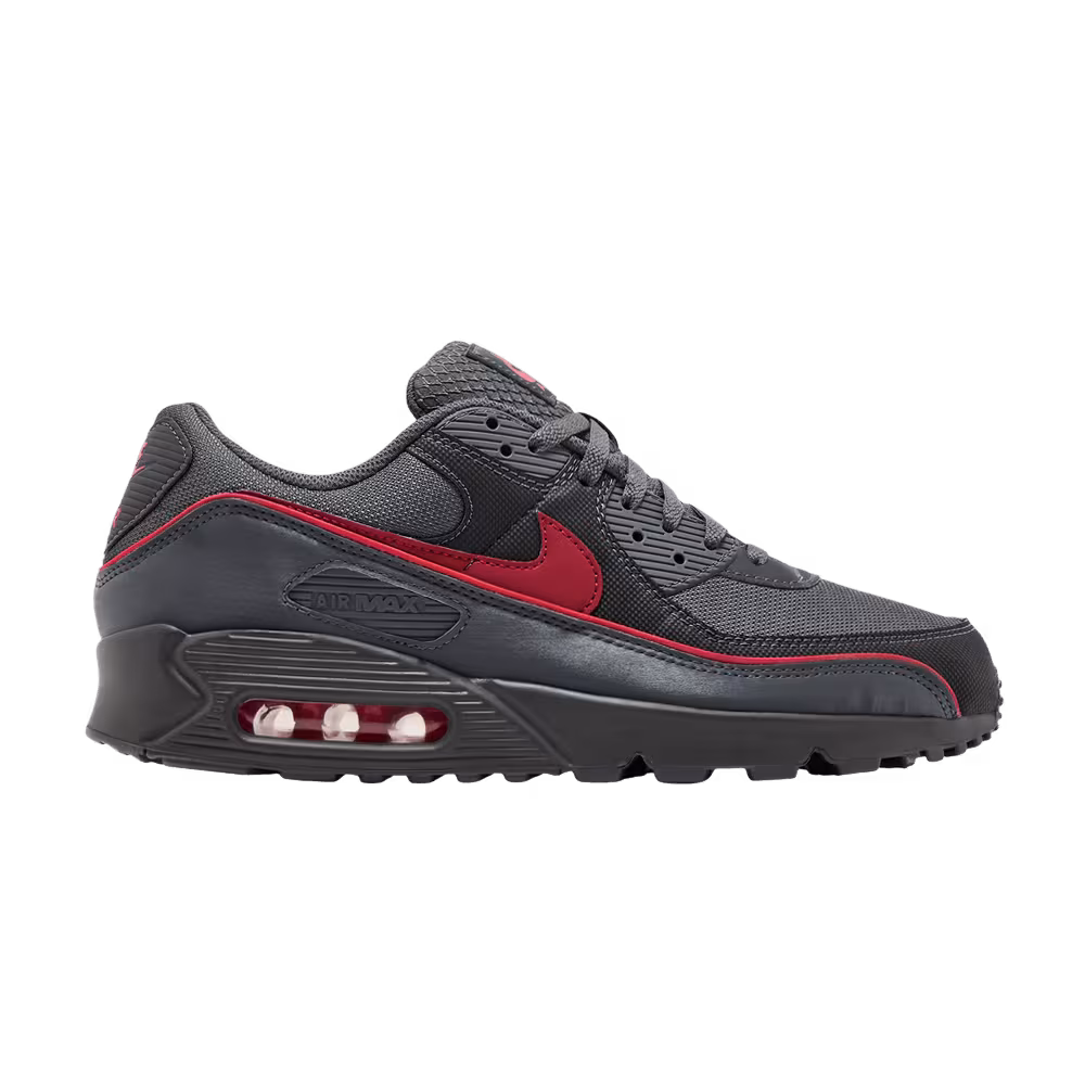 Nike Air Max 90 Premium Iron Grey University Red