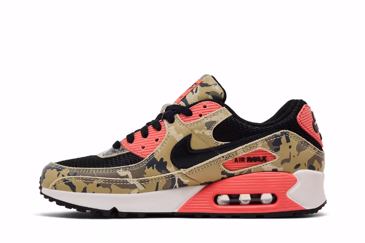 Nike Air Max 90 Premium Camo Pack - Magic Ember, view 4