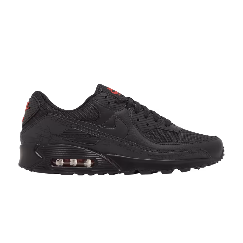 Nike Air Max 90 Black Red Reflective