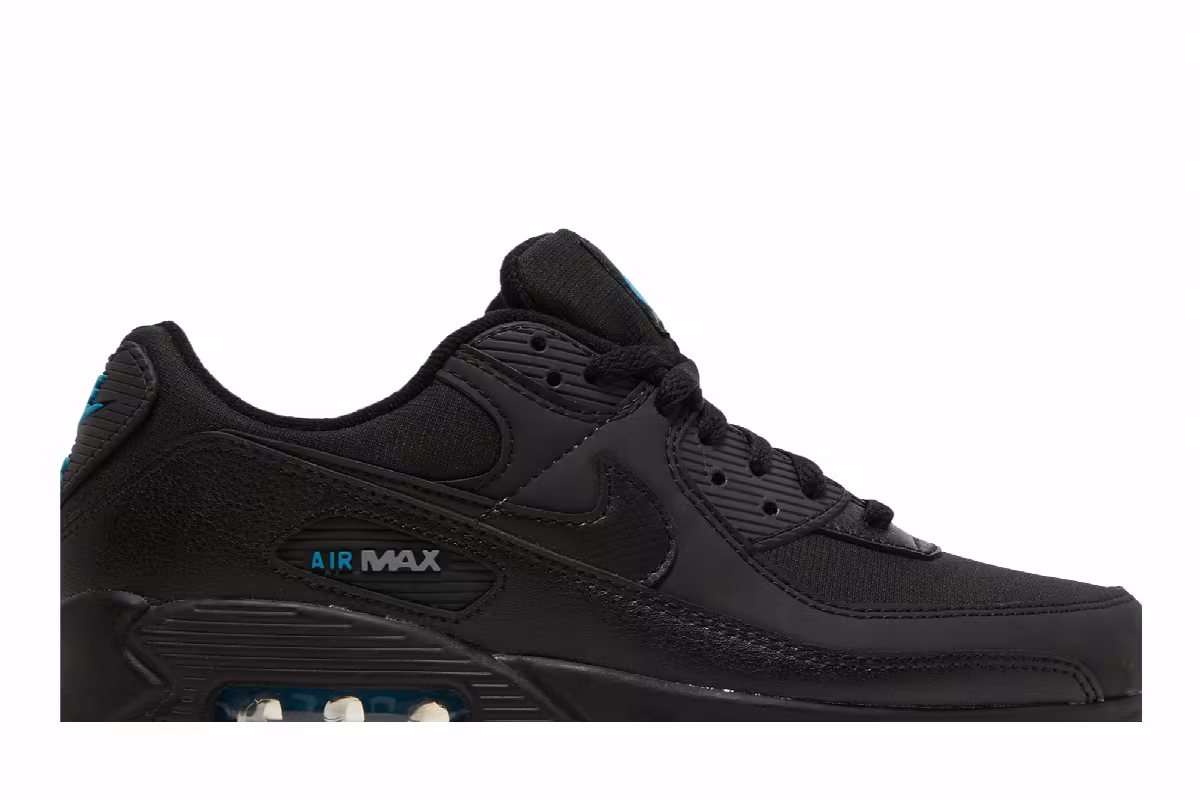 Nike Air Max 90 Black Laser Blue, view 3