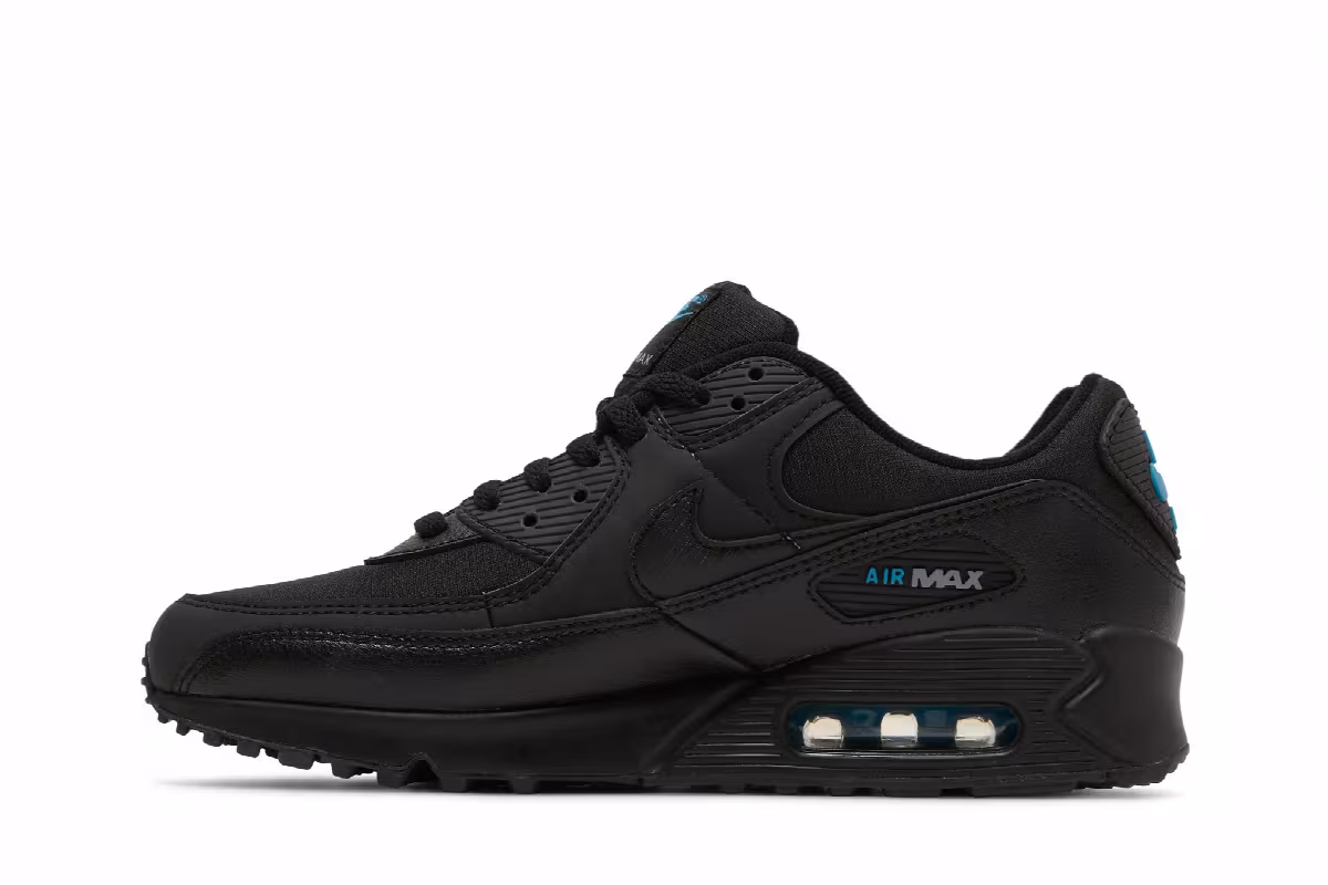 Nike Air Max 90 Black Laser Blue, view 4