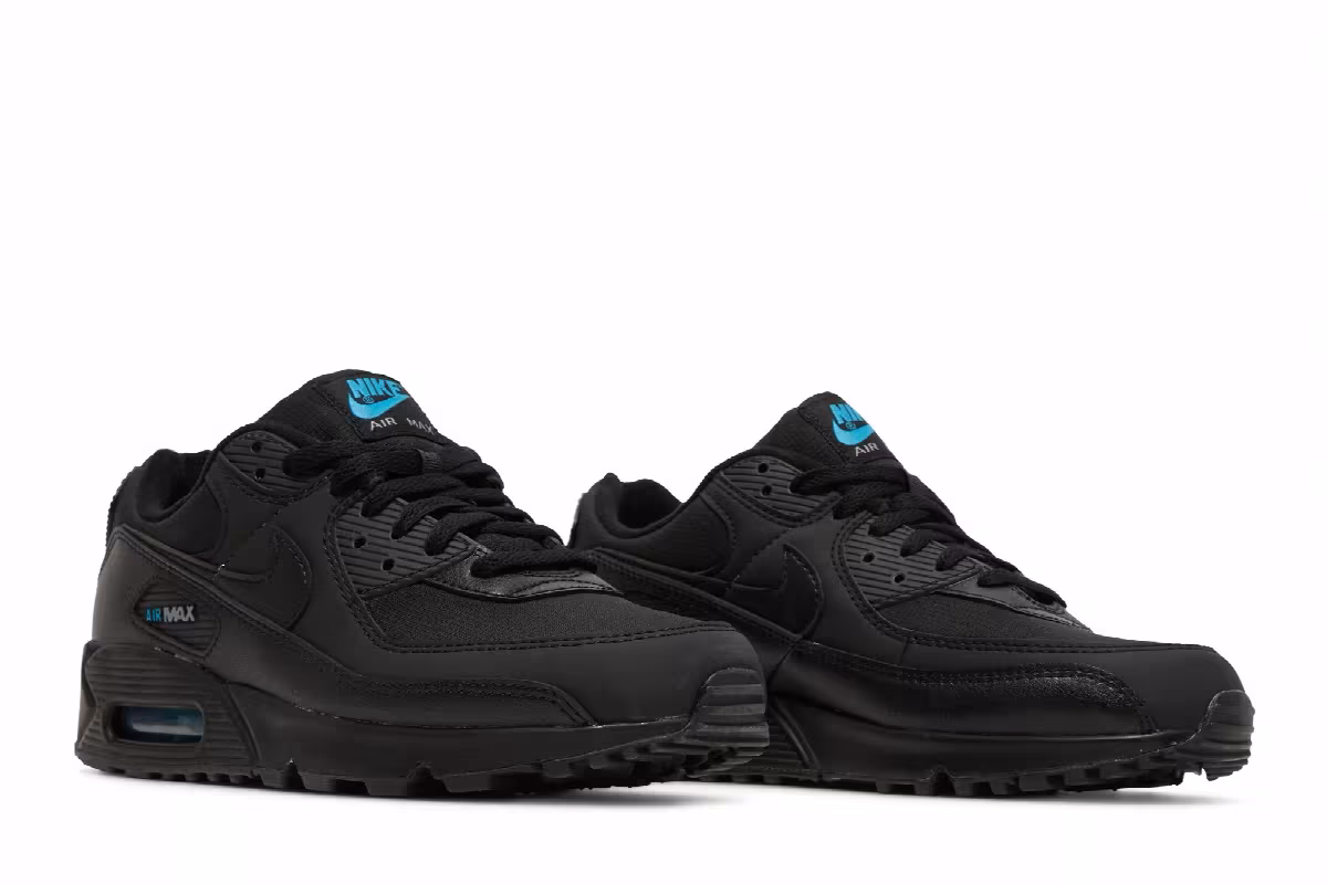 Nike Air Max 90 Black Laser Blue, view 9