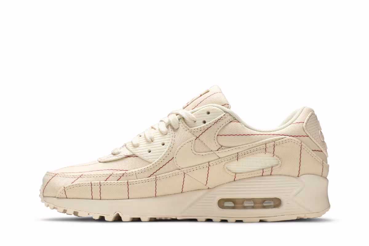 Nike Air Max 90 Pinstripes - Natural Chili Red, view 4