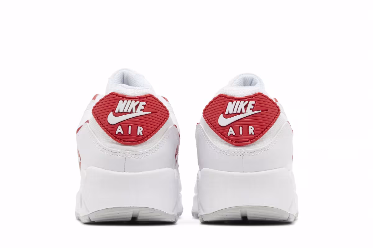 Nike Air Max 90 White University Red, view 7