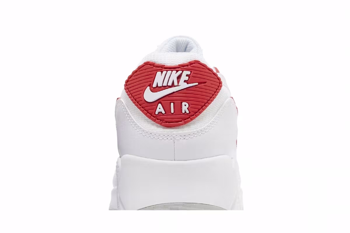 Nike Air Max 90 White University Red, view 8