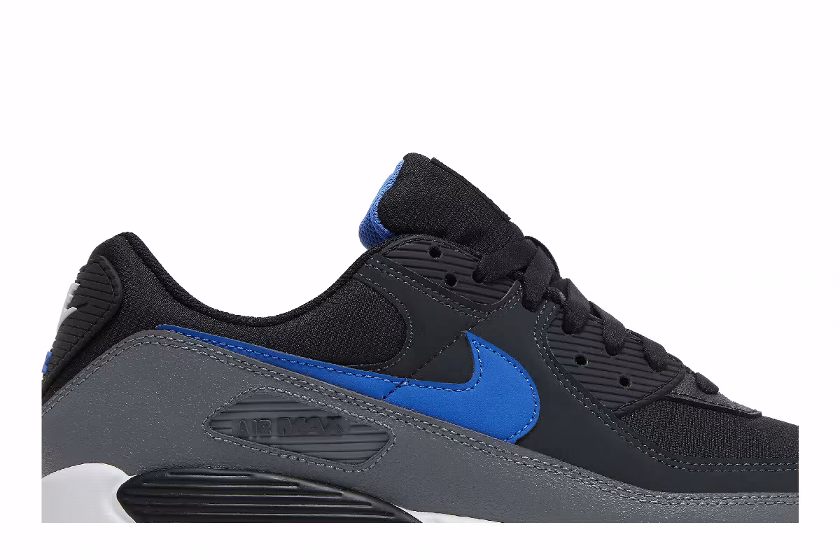 Nike Air Max 90 Black Medium Blue, view 3