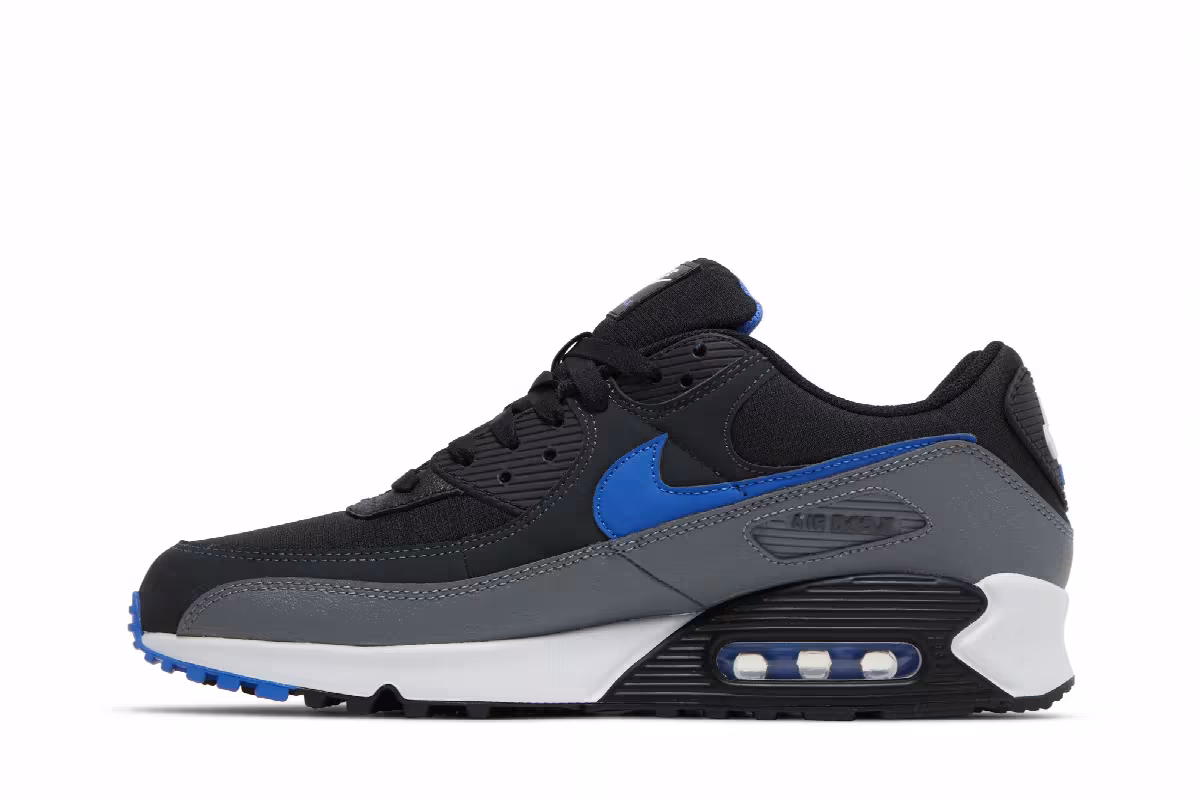 Nike Air Max 90 Black Medium Blue, view 4