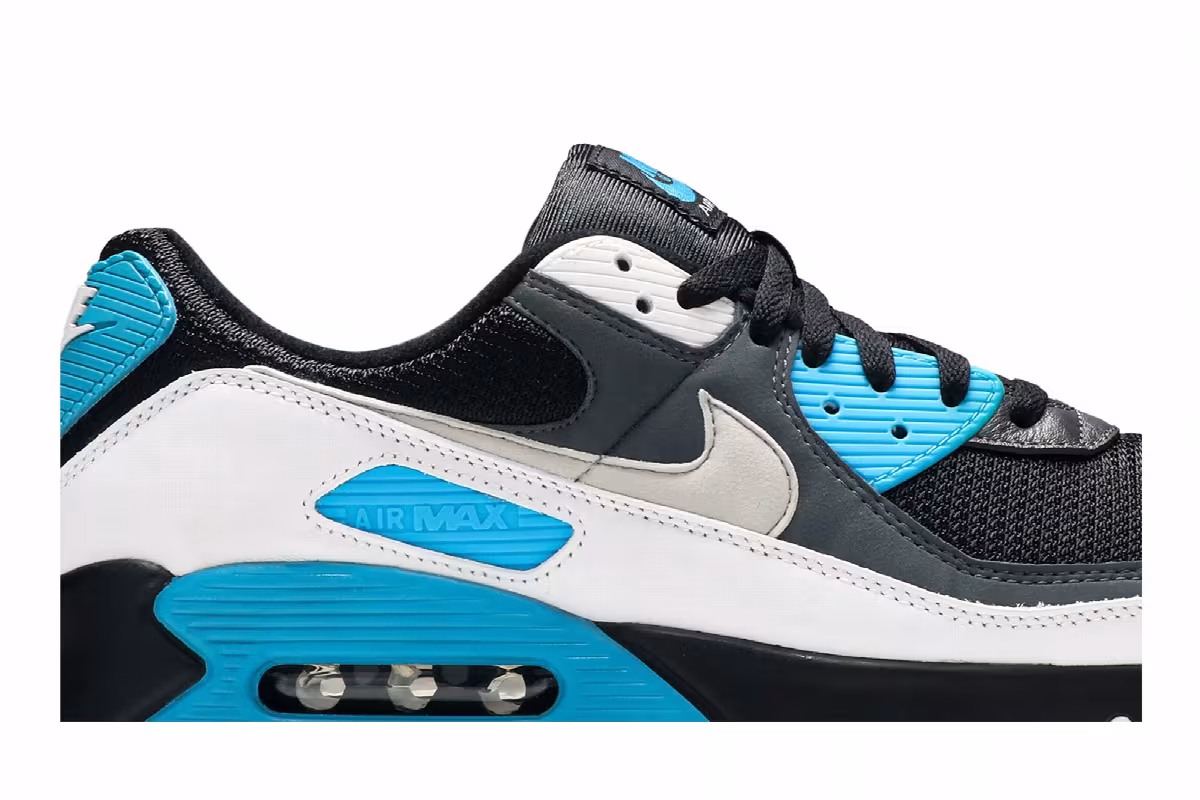Nike Air Max 90 Black Blue, view 3