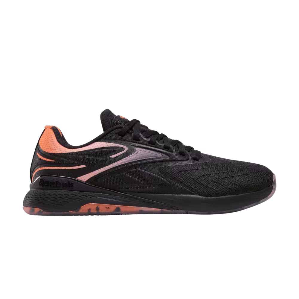 Reebok Women's Nano X5 Edge Black Arena Orange Future Peach