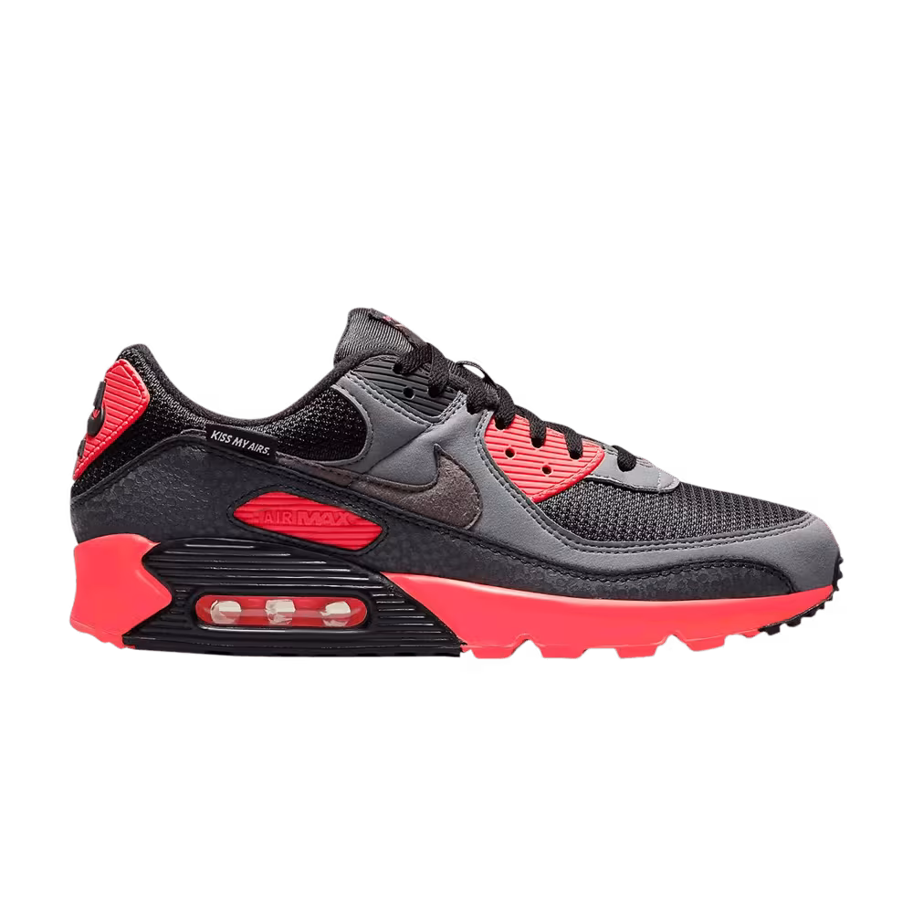Nike Air Max 90 Kiss My Airs - Black Laser Crimson