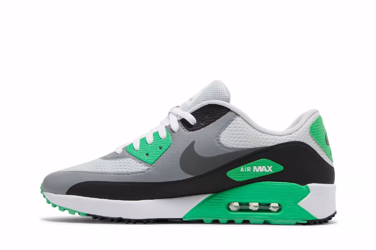 Nike Air Max 90 Golf White Flash Lime, view 4