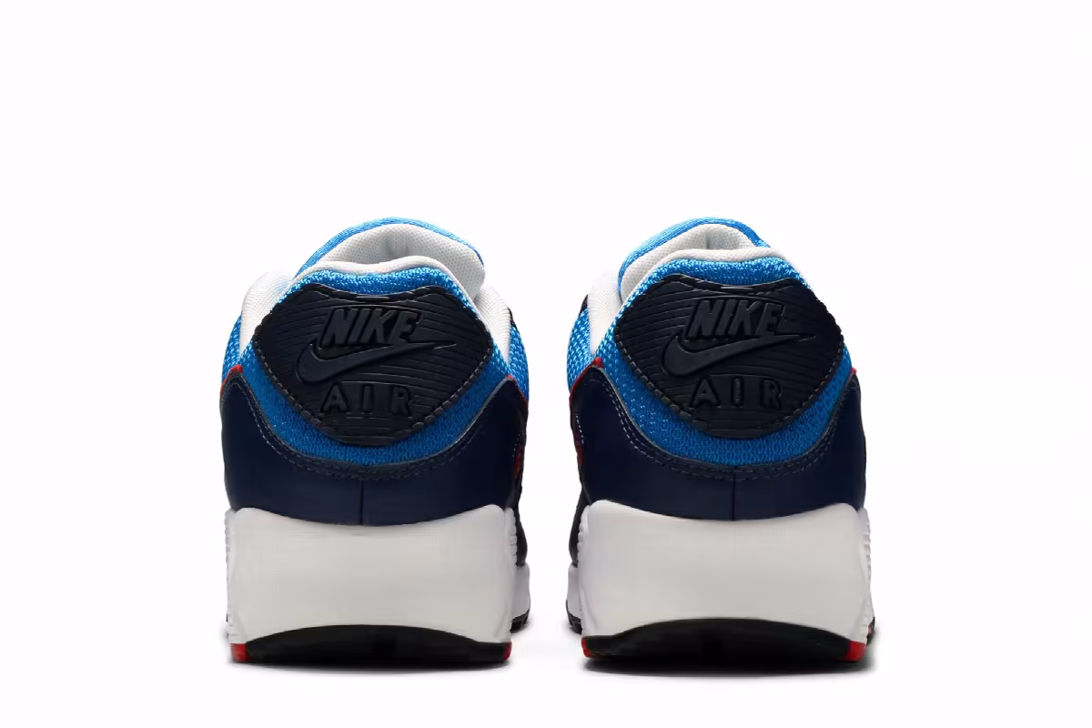 Nike Air Max 90 Photo Blue University Red, view 7