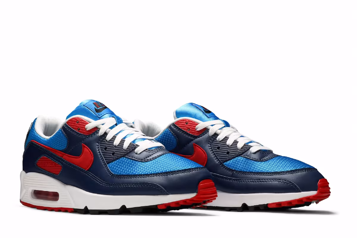 Nike Air Max 90 Photo Blue University Red, view 9