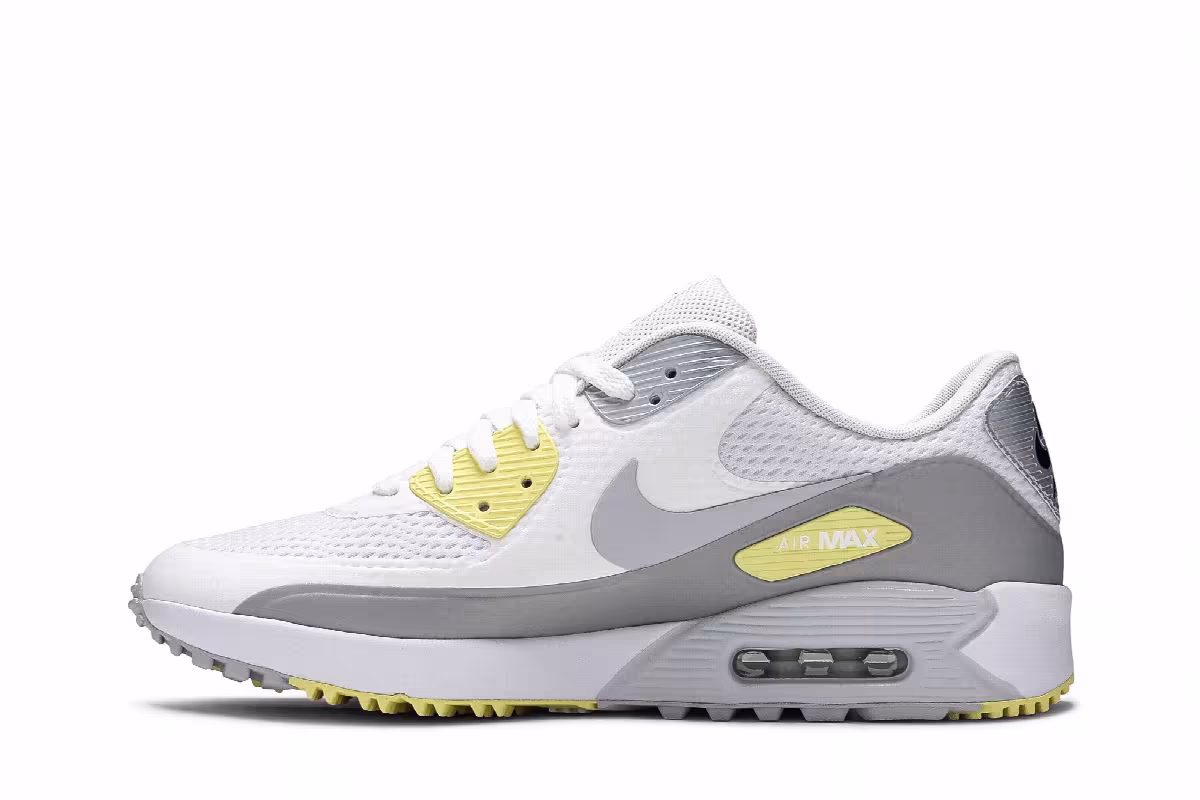 Nike Air Max 90 Golf White Metallic Platinum, view 4