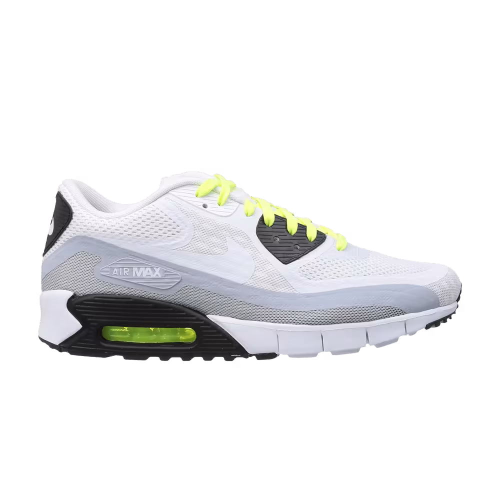 Nike Air Max 90 Breathe White Silver Volt