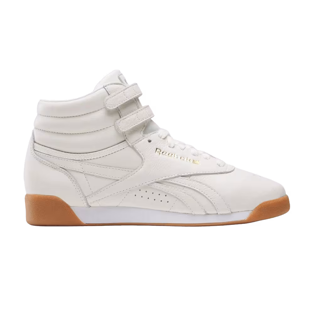 Reebok Women's Freestyle Hi Chalk Gold Gum