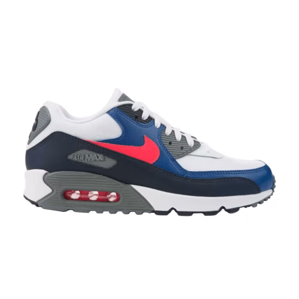 Nike Air Max 90 Essential White Solar Red Obsidian