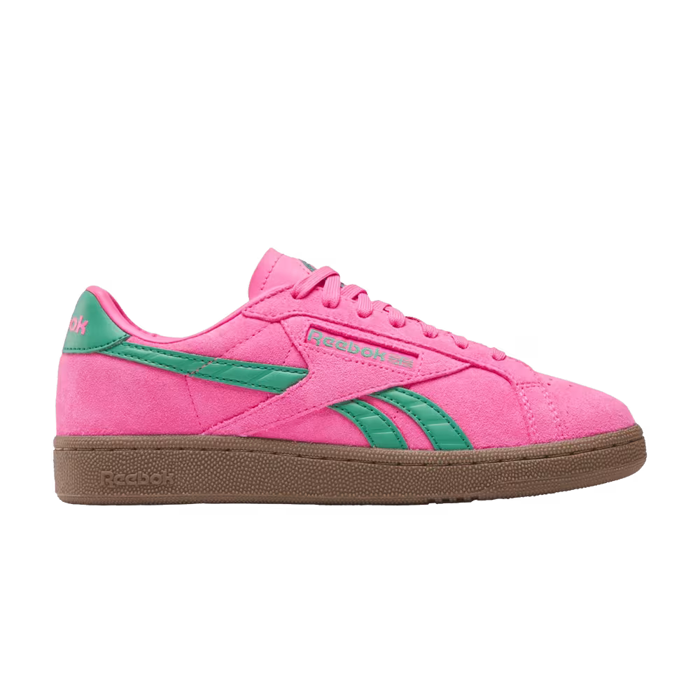 Reebok Women's Club C Grounds UK Atomic Pink Upgrade Green