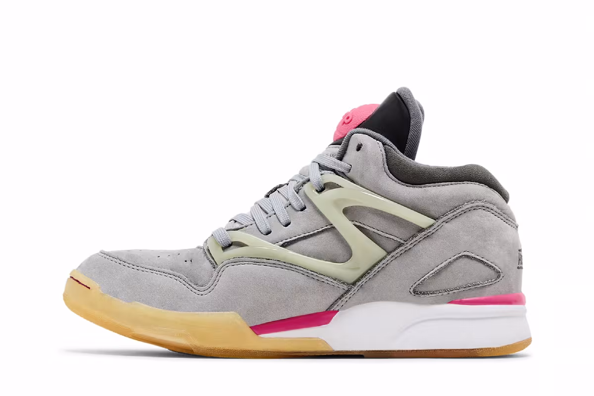 SoleBox x Reebok Pump Omni Lite Grey Pink, view 4