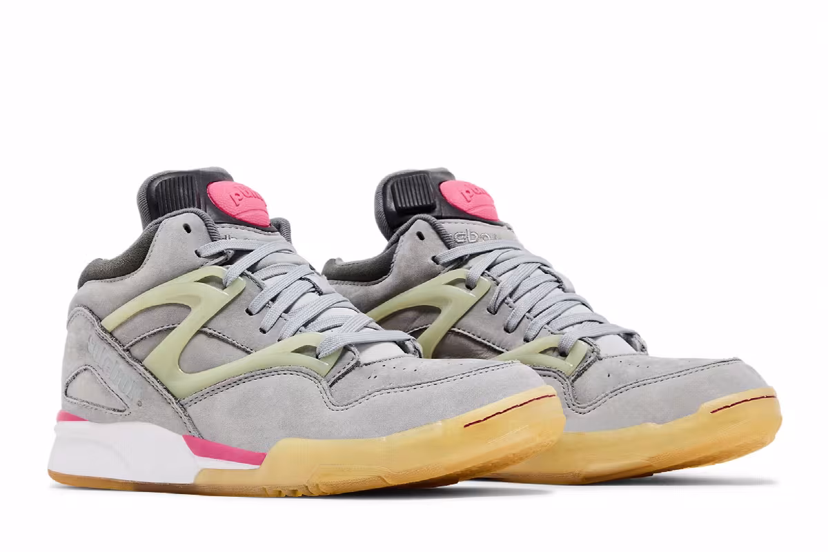 SoleBox x Reebok Pump Omni Lite Grey Pink, view 9