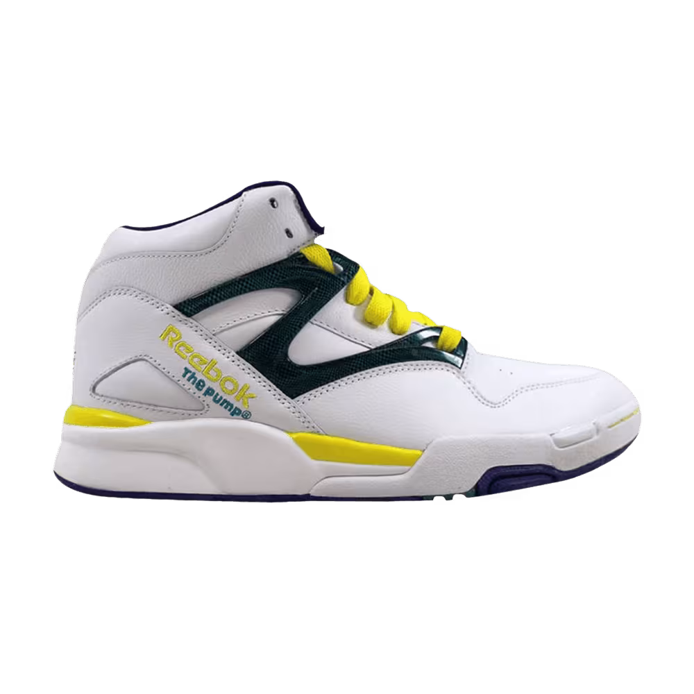 Reebok Pump Omni Lite White Royal Green Yellow