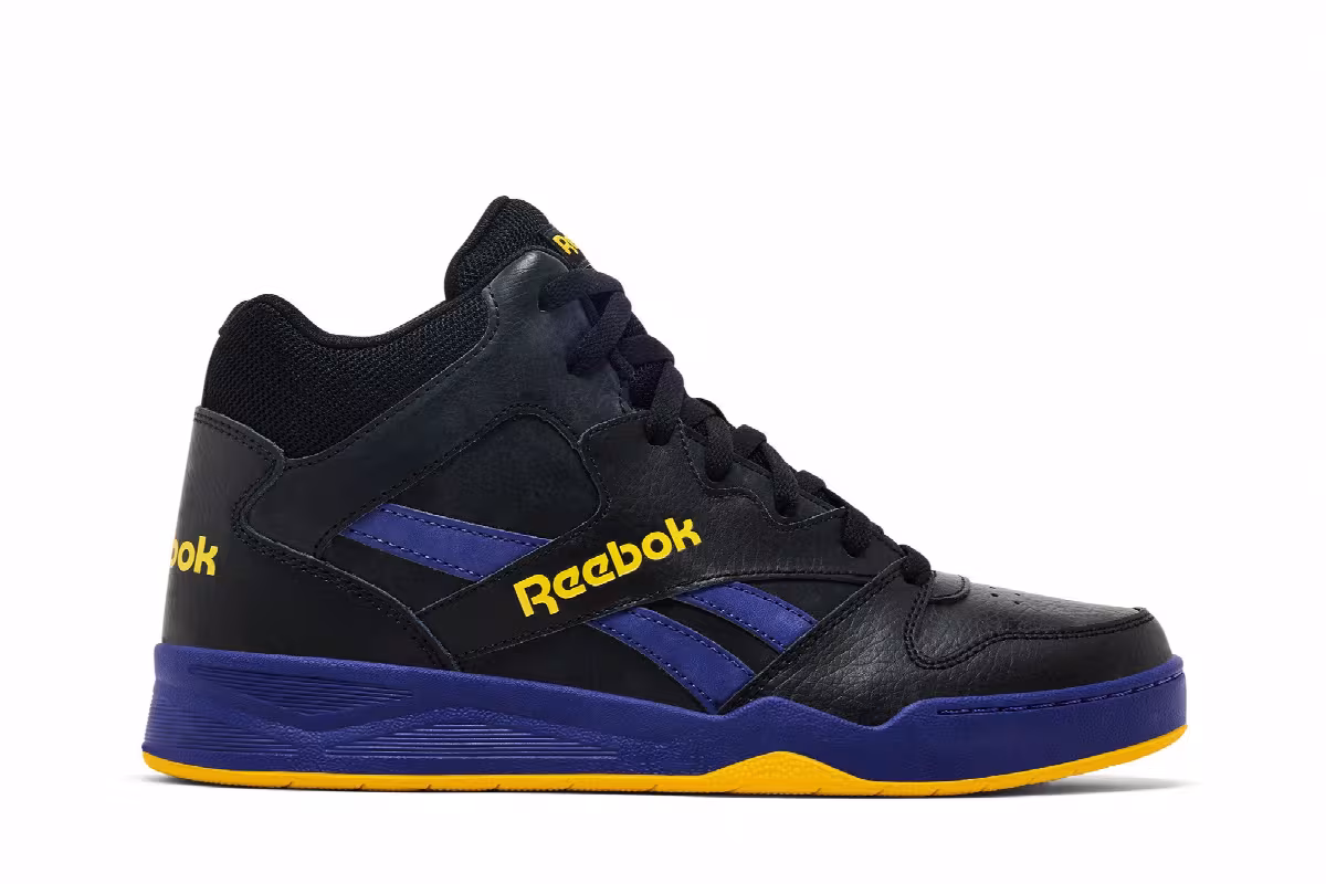 Reebok Royal BB 4500 High 2 Black Always Yellow Bold Purple, view 2