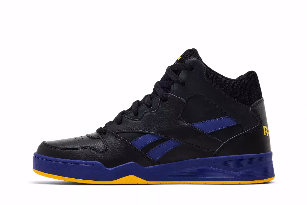 Reebok Royal BB 4500 High 2 Black Always Yellow Bold Purple, view 4