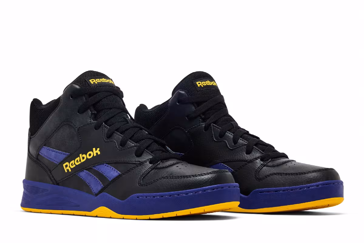 Reebok Royal BB 4500 High 2 Black Always Yellow Bold Purple, view 9