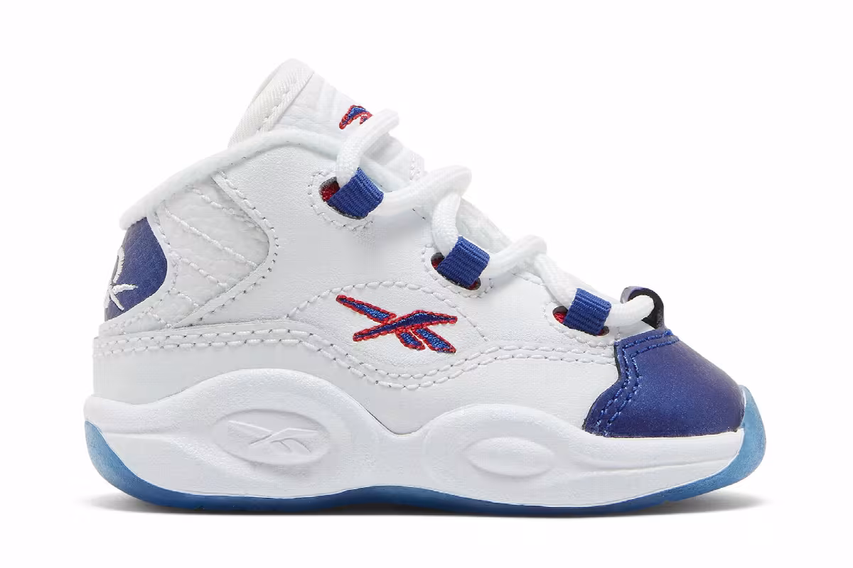 Reebok Question Mid Toddler Blue Toe 2022, view 2