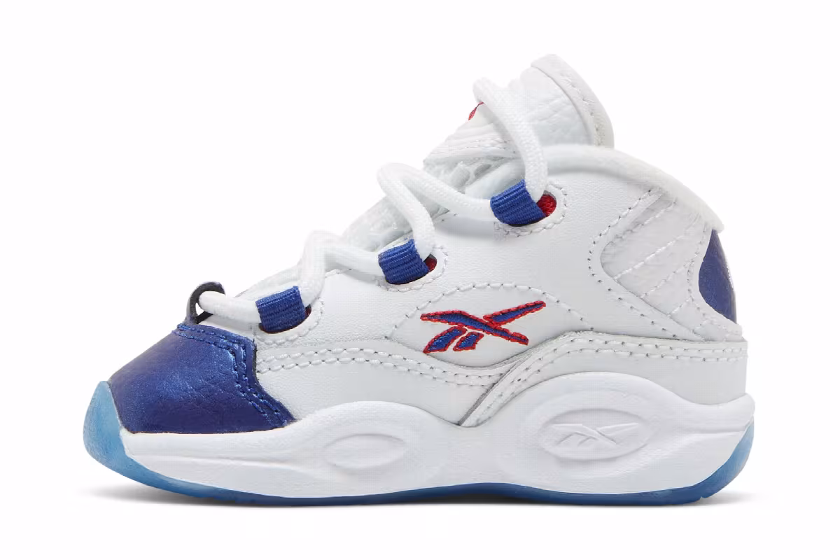 Reebok Question Mid Toddler Blue Toe 2022, view 4