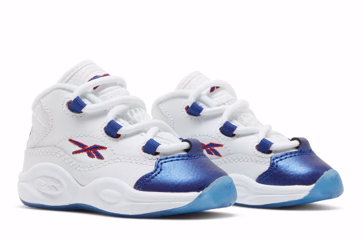Reebok Question Mid Toddler Blue Toe 2022, view 9