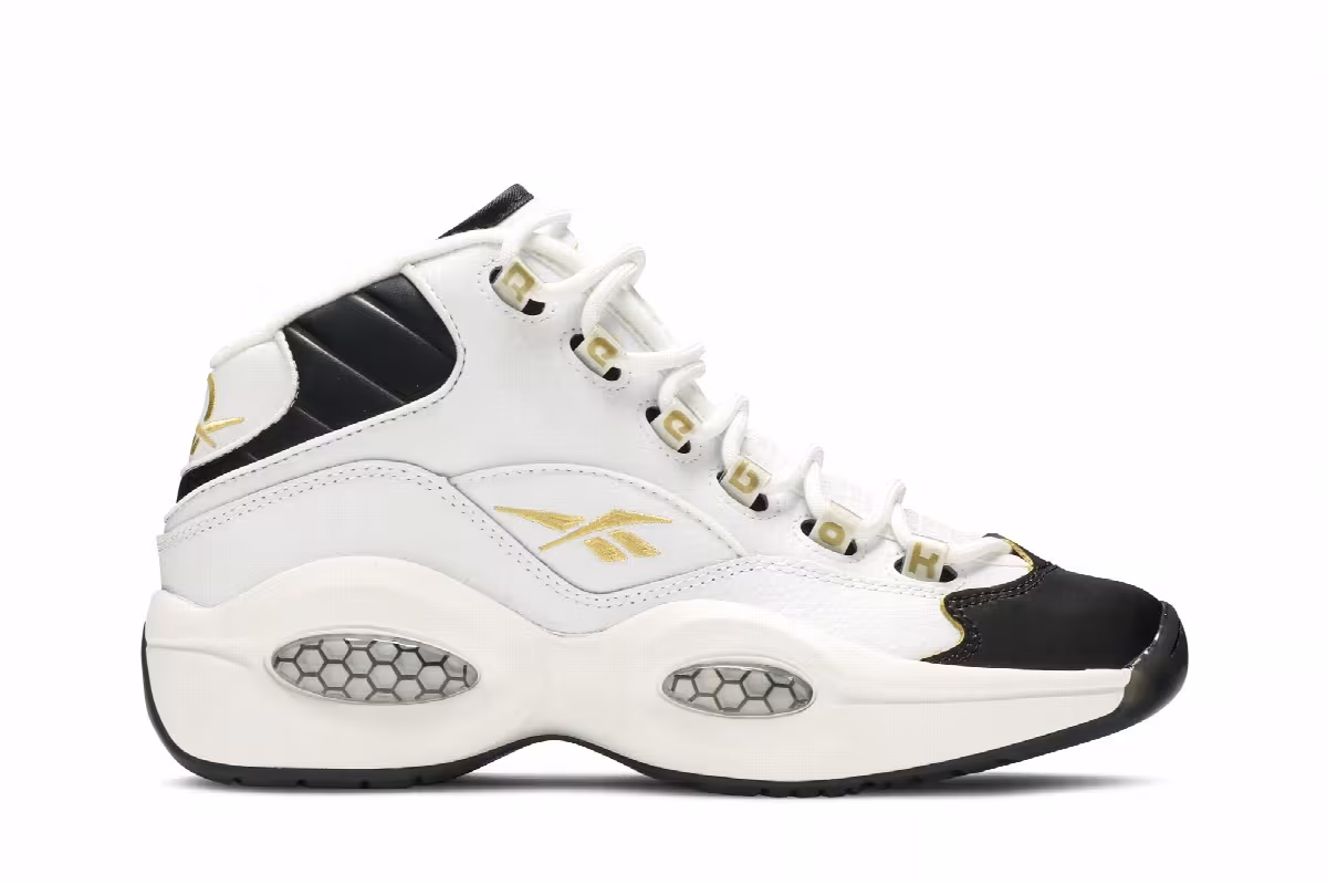 Reebok Question Mid J Black Toe, view 2