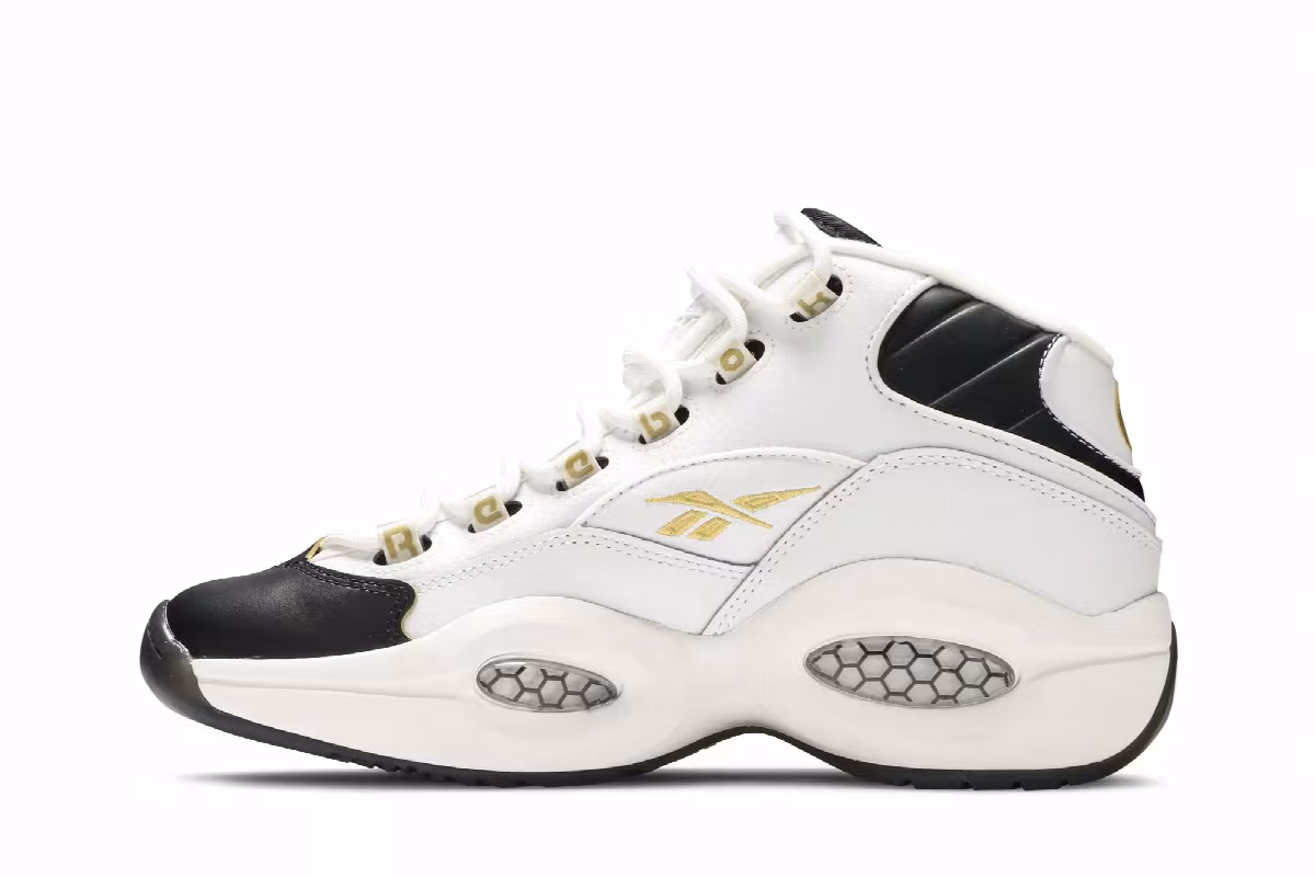 Reebok Question Mid J Black Toe, view 4