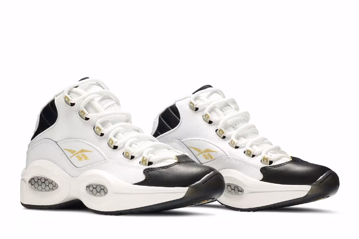 Reebok Question Mid J Black Toe, view 9