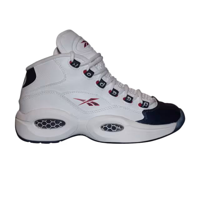 Reebok Question Mid GS White Pearlized Navy