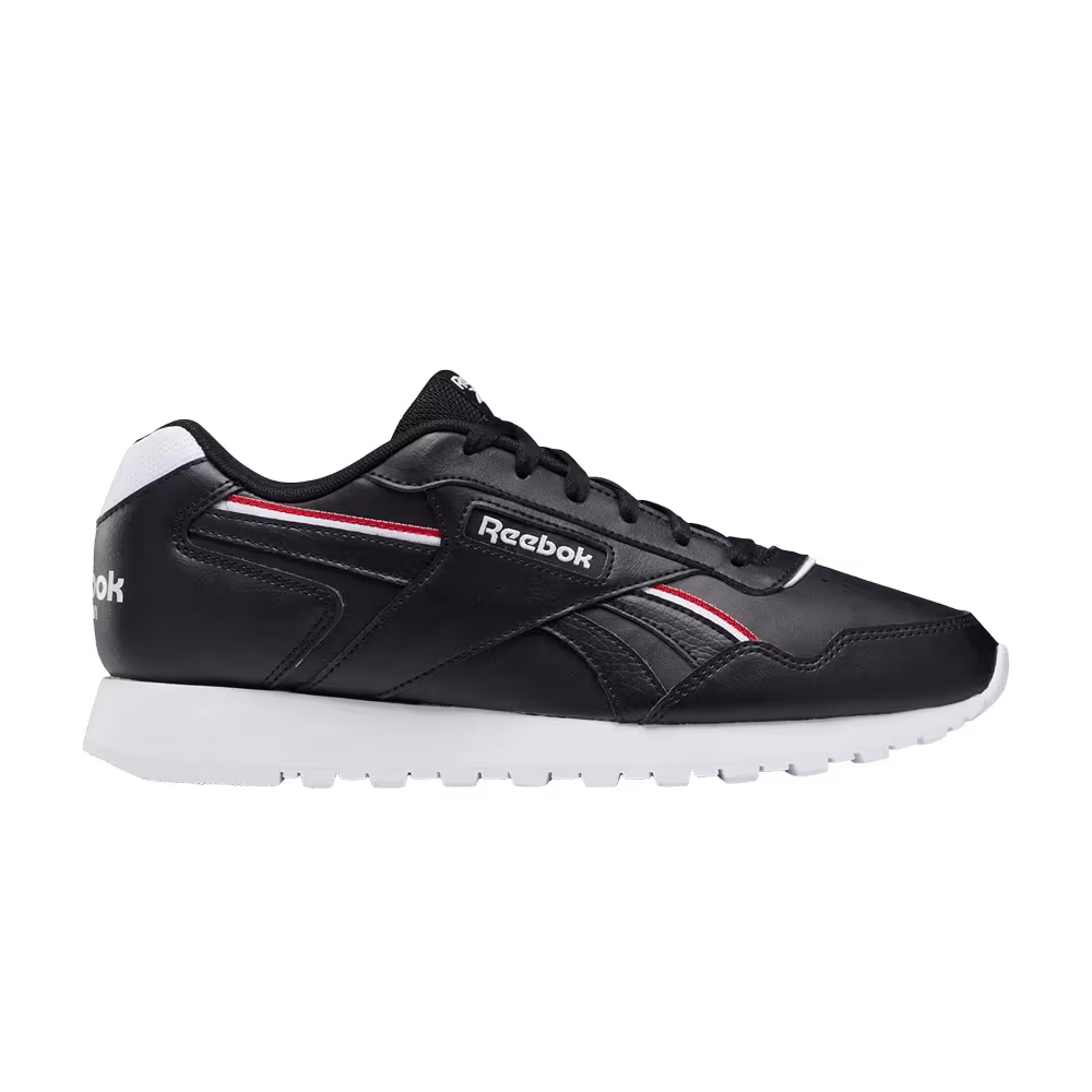 Reebok Glide Vegan Black White Vector Red