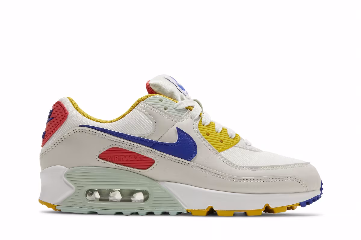 Nike Women's Air Max 90 Summit White Multi, view 2