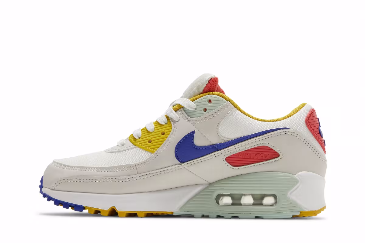Nike Women's Air Max 90 Summit White Multi, view 4