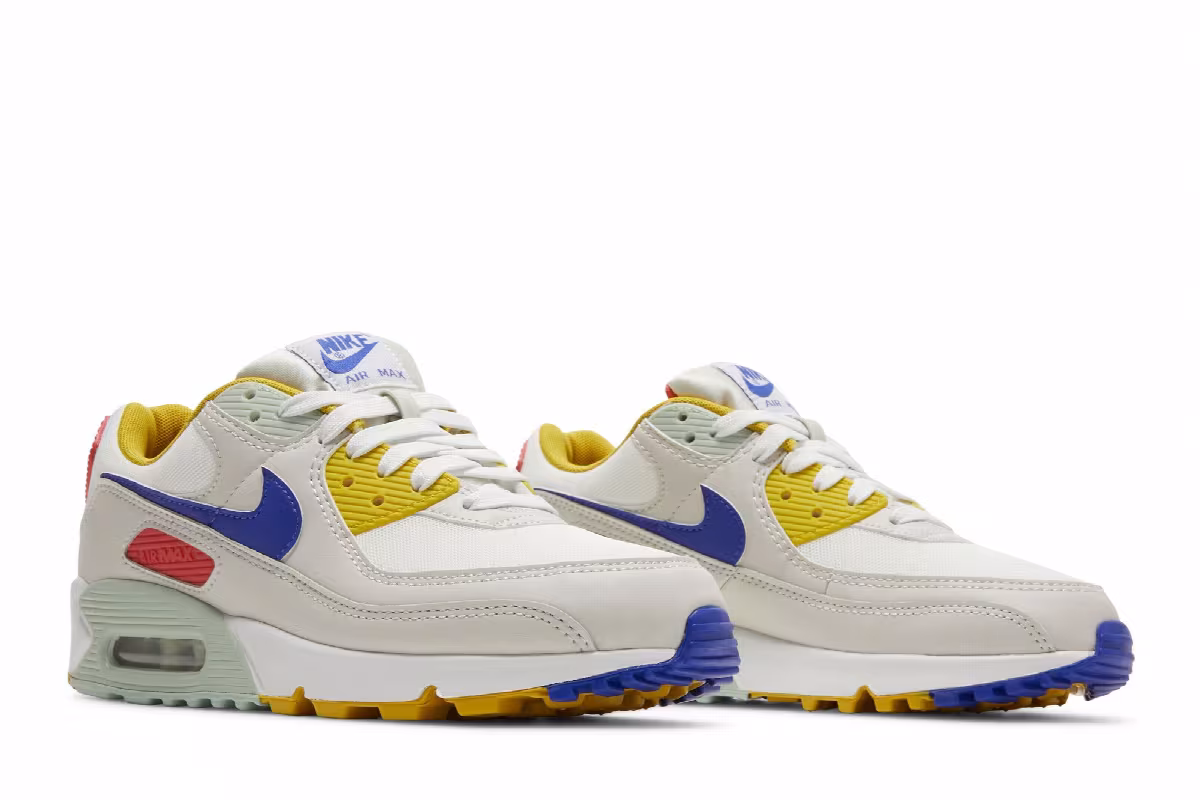 Nike Women's Air Max 90 Summit White Multi, view 9