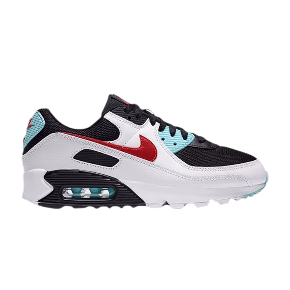Nike Women's Air Max 90 Bleached Aqua Red