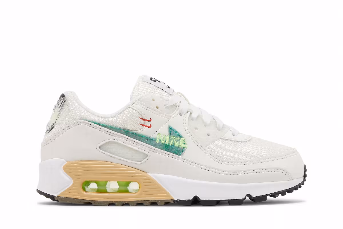 Nike Women's Air Max 90 SE White Neptune Green, view 2
