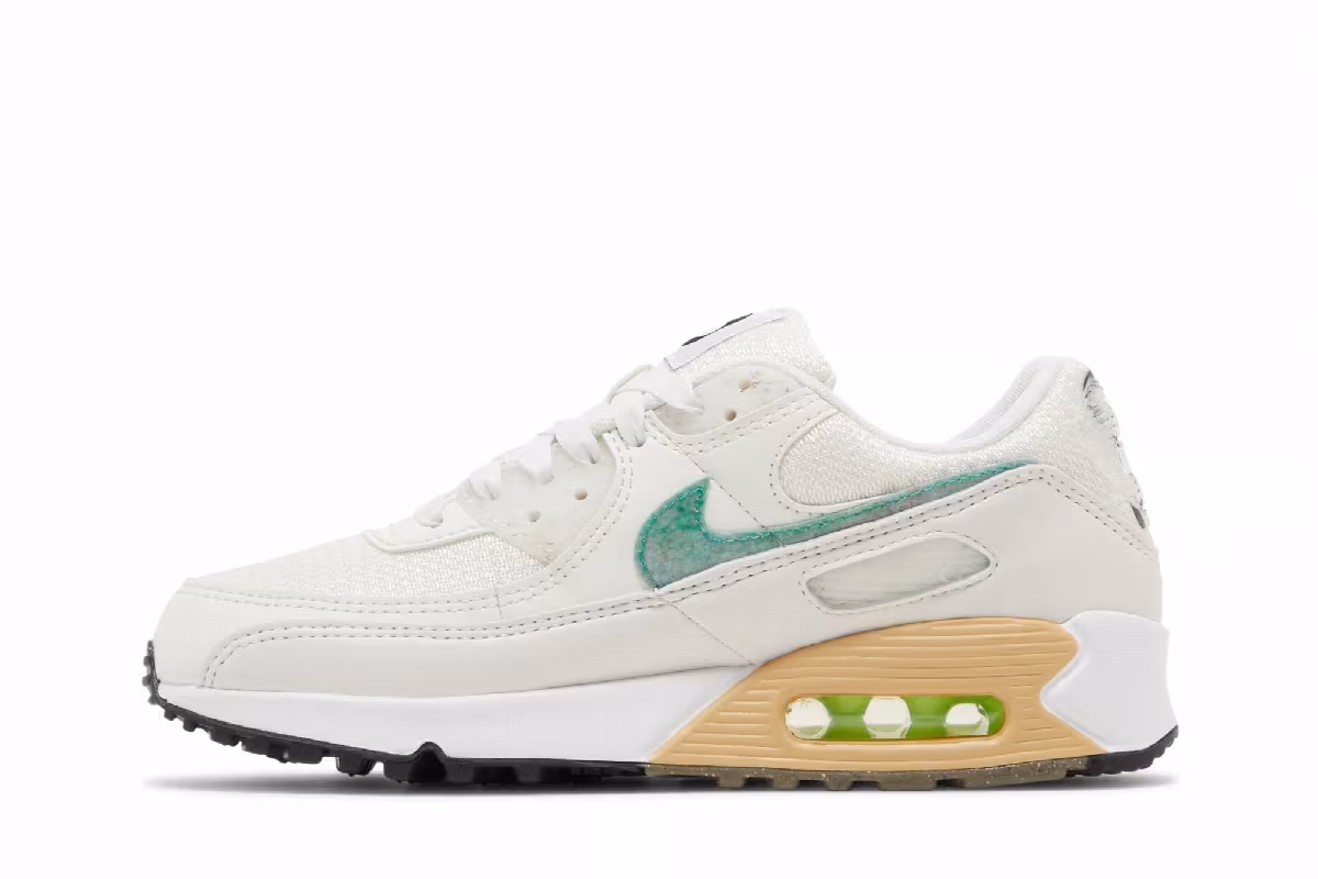 Nike Women's Air Max 90 SE White Neptune Green, view 4