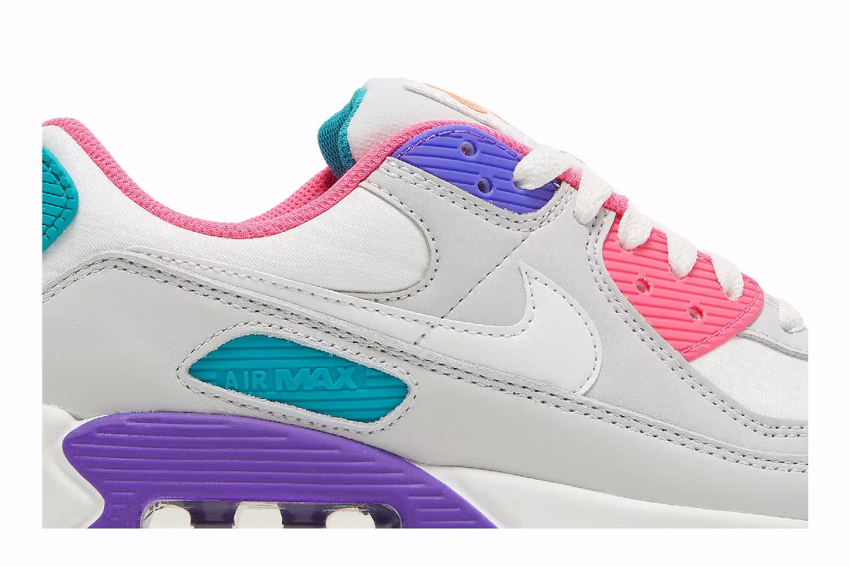 Nike Women's Air Max 90 White Multi, view 3