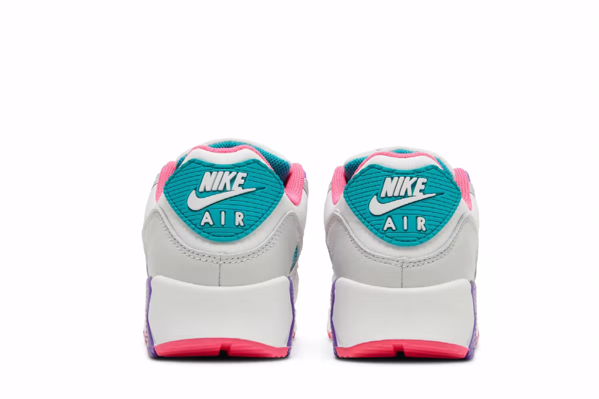 Nike Women's Air Max 90 White Multi, view 7